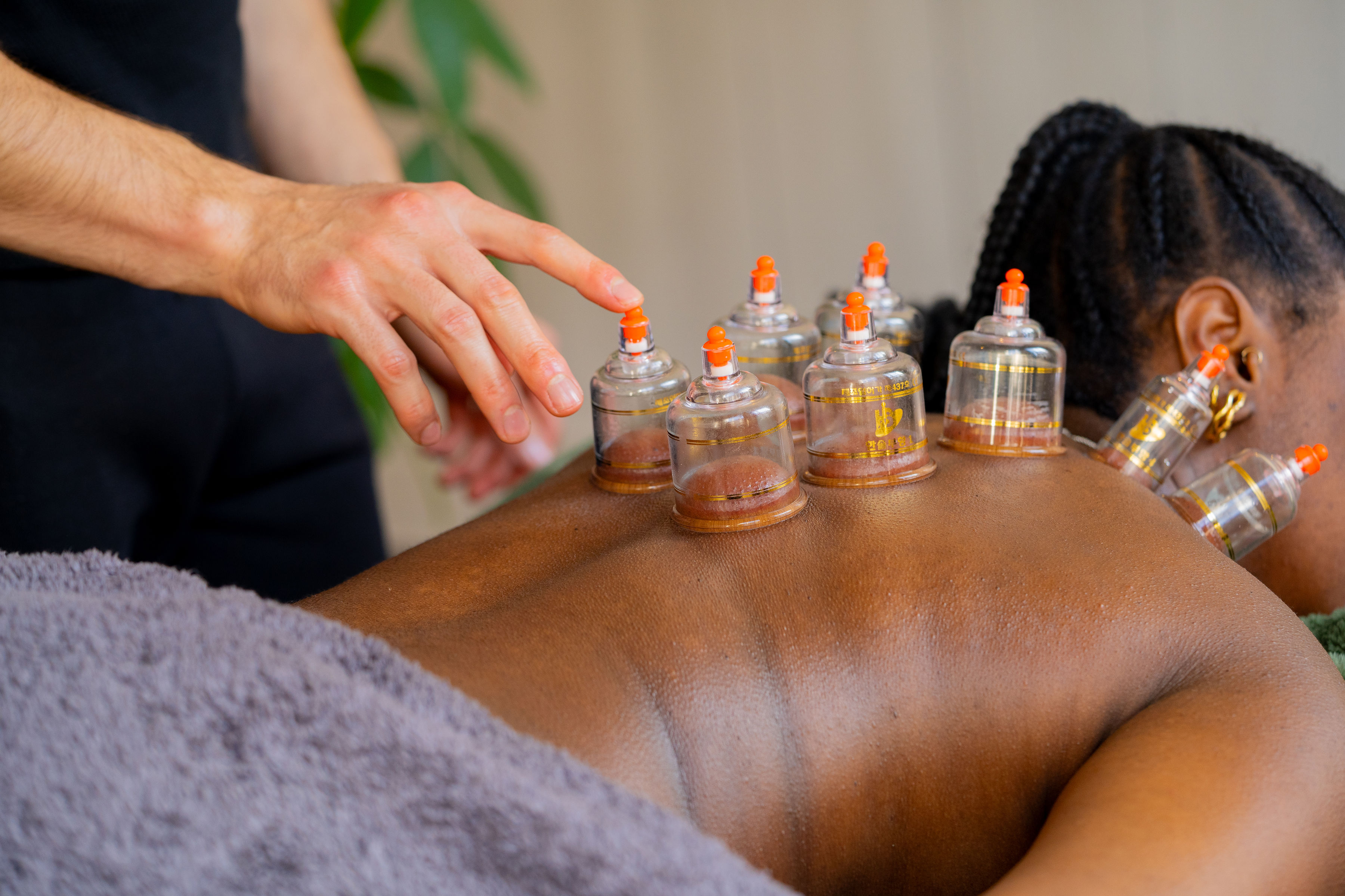 Massage Therapist performing the Relaxation Massage